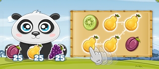Panda And Fruit